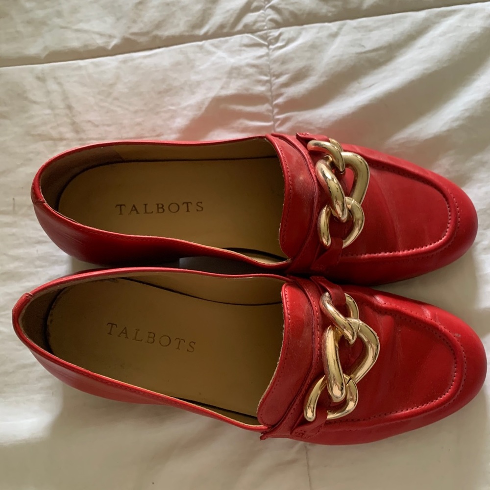 Talbots Red loafers